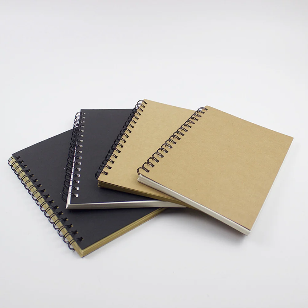 A5 Cover Notebook Diary Spiral Sketchbook Vintage Drawing Book Sturdy Paper Gifts For Children Lightweight Portable