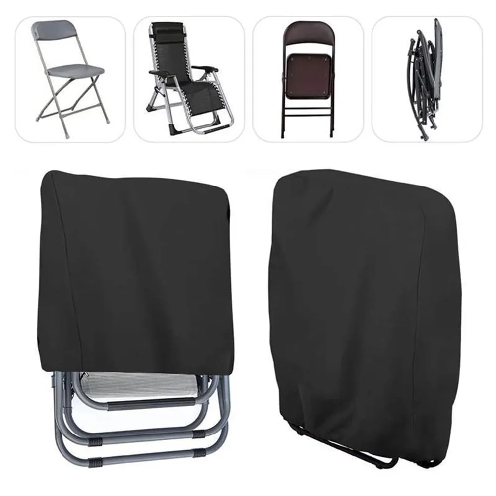 Folding Chair Dust Cover Outdoor Garden Chairs Storage Bag Patio Furniture Protector Waterproof Dustproof Chair  Cover