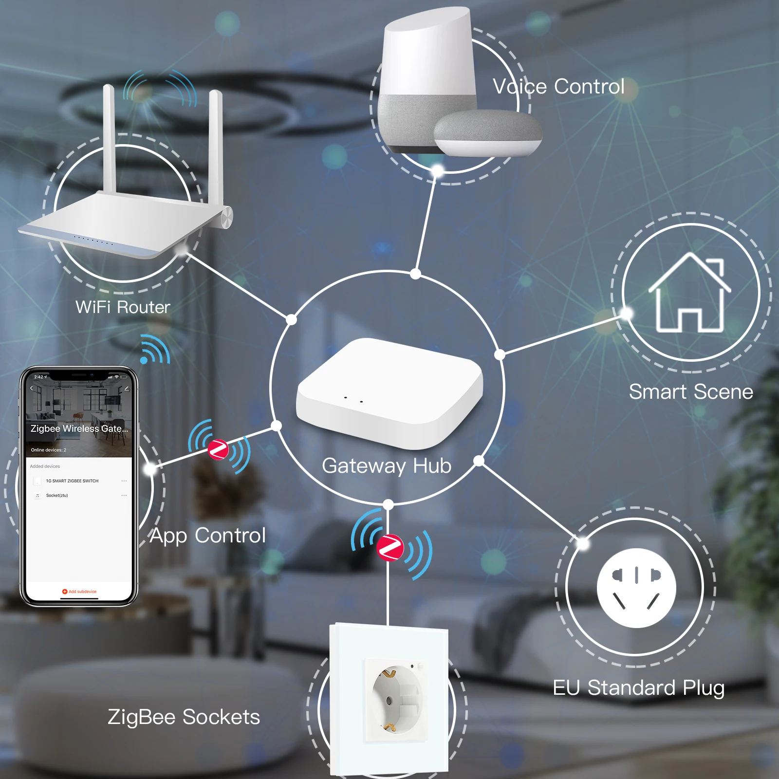 BSEED Zigbee 벽 소켓 EU 소켓 스마트 전원 모니터 전기 소켓 유리 프레임 Tuya 스마트 라이프 Alexa Alice Control 16A