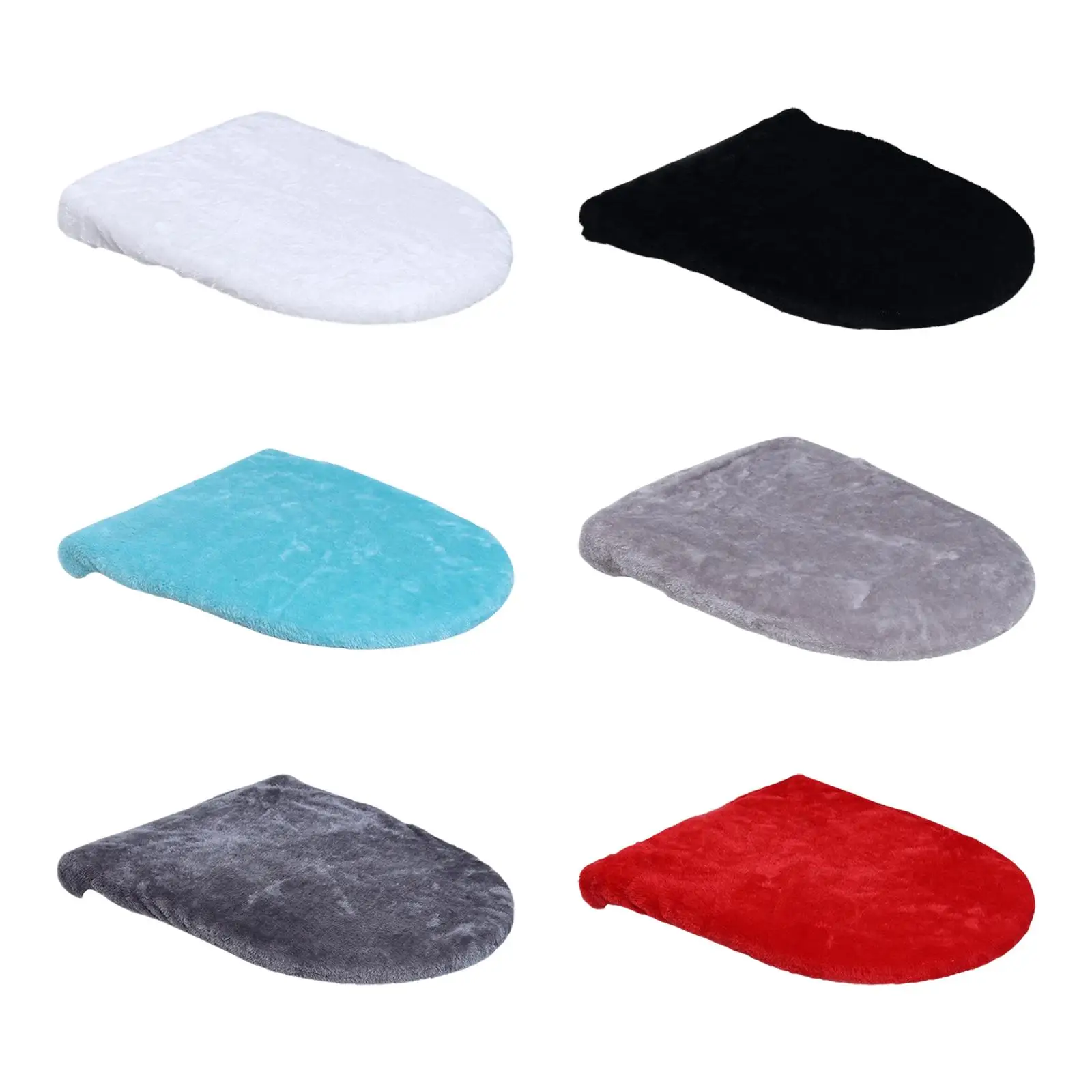 Toilet Lid Seat Cover Toilet Seat Mat Lightweight Washable Seat Cushion Absorbent for Bathroom Traveling Apartment Bar