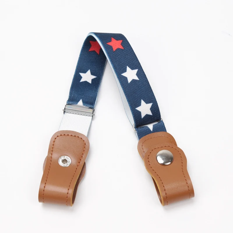 Elastic Belt Pants Canvas Children For Girls Boys Anti Deduction Belt Baby Nursery Essential 16 Colour Kid's Jeans