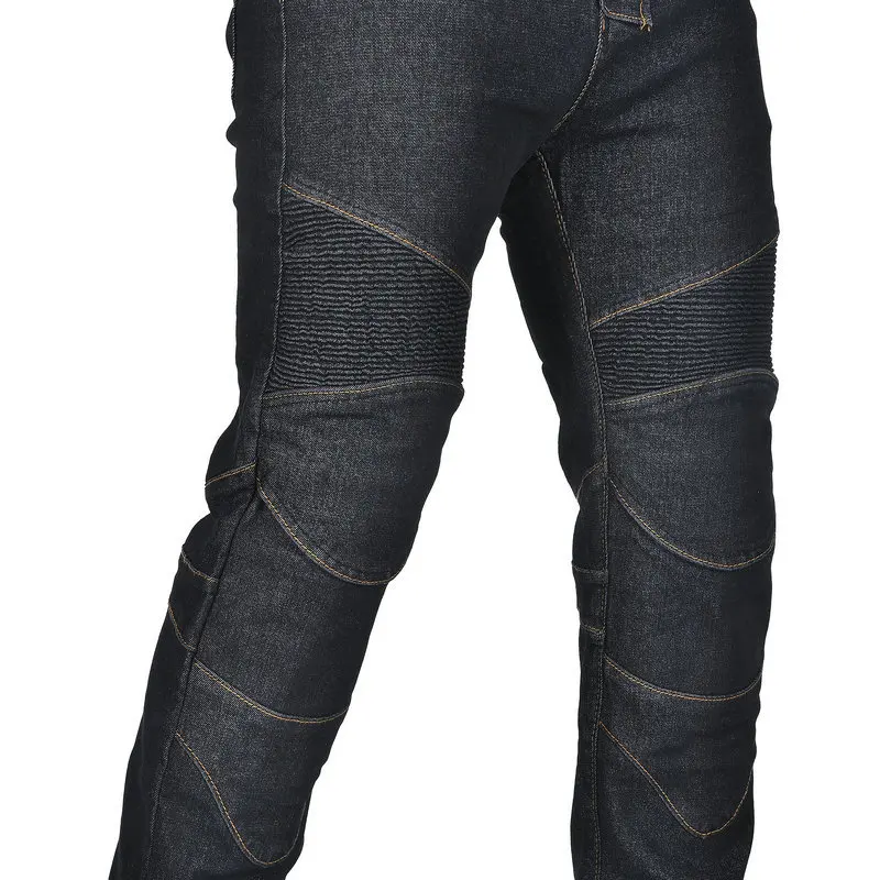 남성 클래식 빈티지 플랩 데님 오토바이 라이딩 진 하이웨이스트 스트레치 스트레이트 레그 CE 안티폴 오프로드 바이커 팬츠