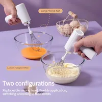 Mélangeur électrique sans fil Portable, 3 vitesses, batteur à œufs, pâte à pâtisserie, gâteau, crème, mousseur à lait, outils de cuisine, 1 pièce 3