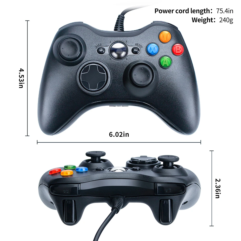 OSTENT USB   Ʈѷ е  е, Microsoft Xbox 360 ܼ Windows PC Ʈ ǻ  