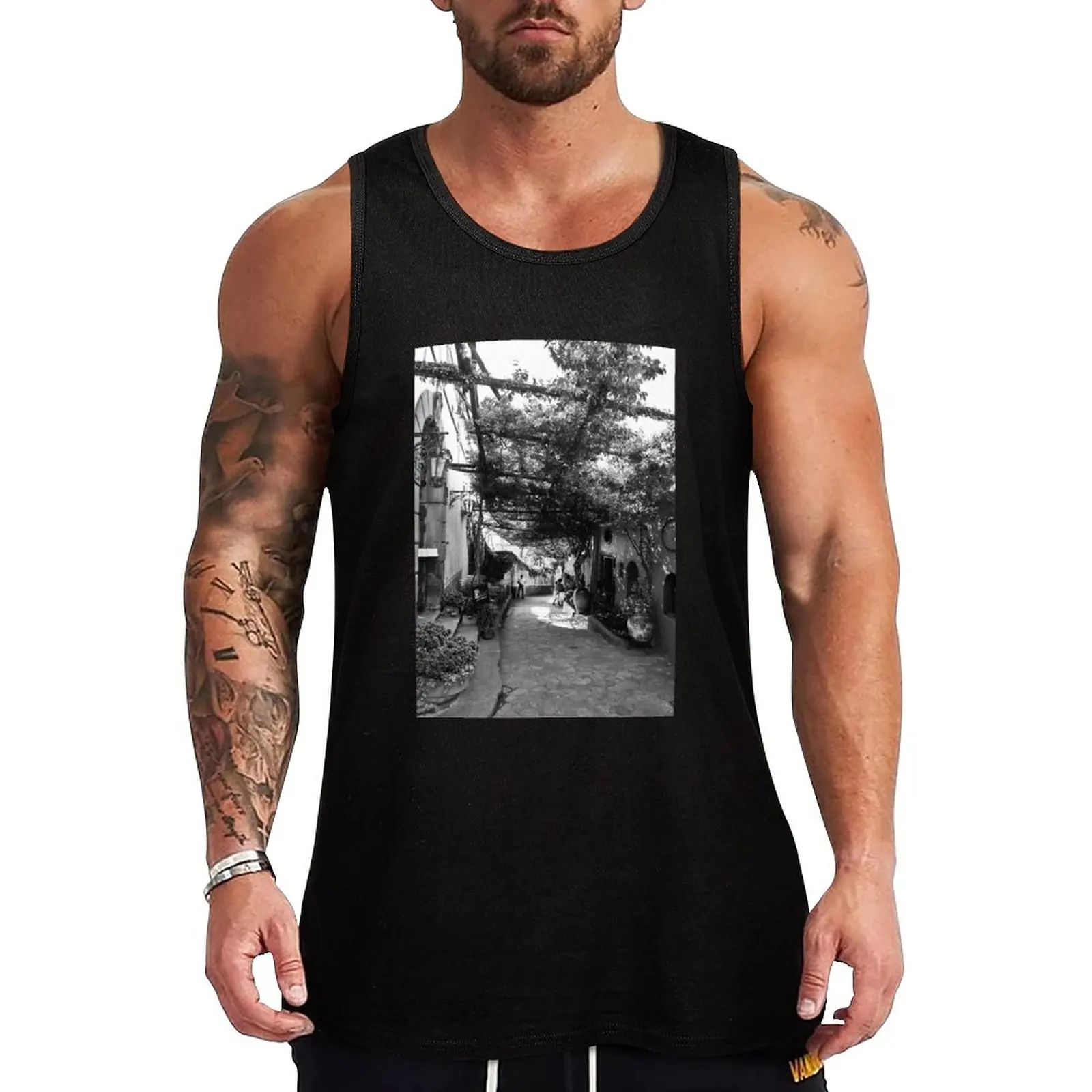 

New Positano Alley Tank Top fashion 2023 man gym training accessories vests for men bodybuilding men clothes