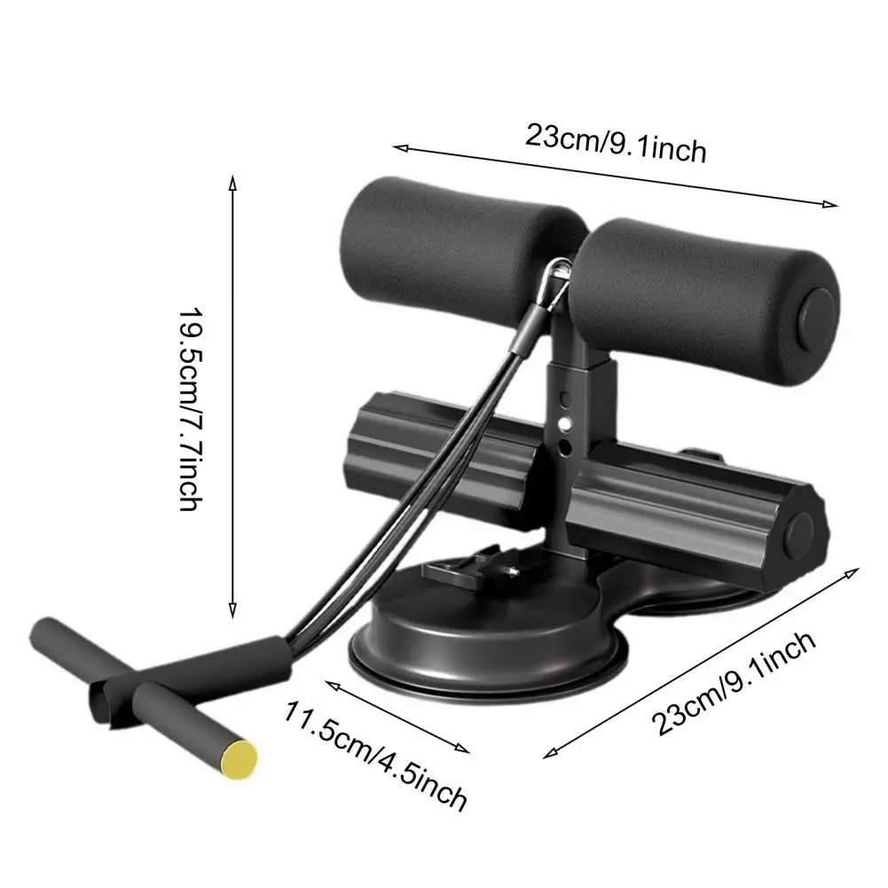 Abdominal Workout Equipment Sit-up Bar with Resistance Band for Indoor Abdominal Core Training Dual Suction Cups Home Gym