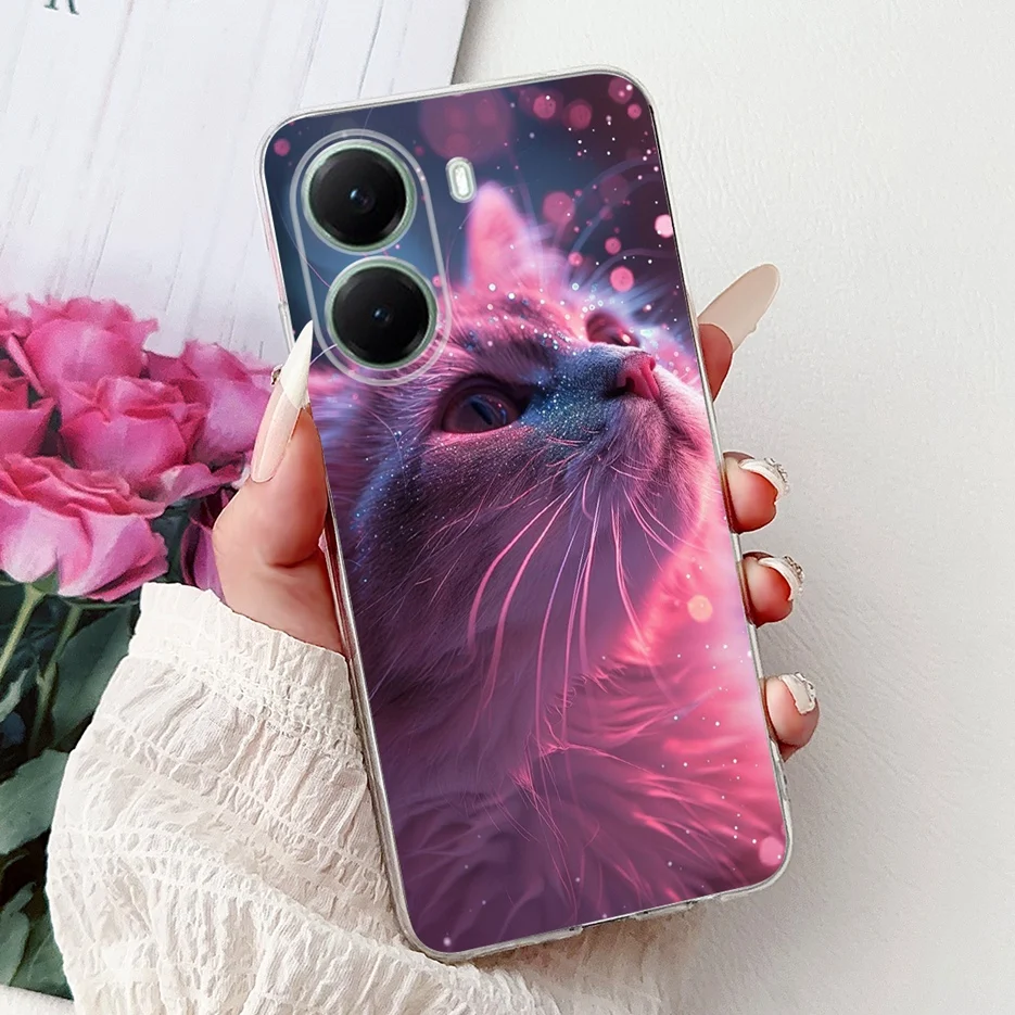 Stylish Painted Clear Silicone Soft TPU Phone Case Cover Shell Coque