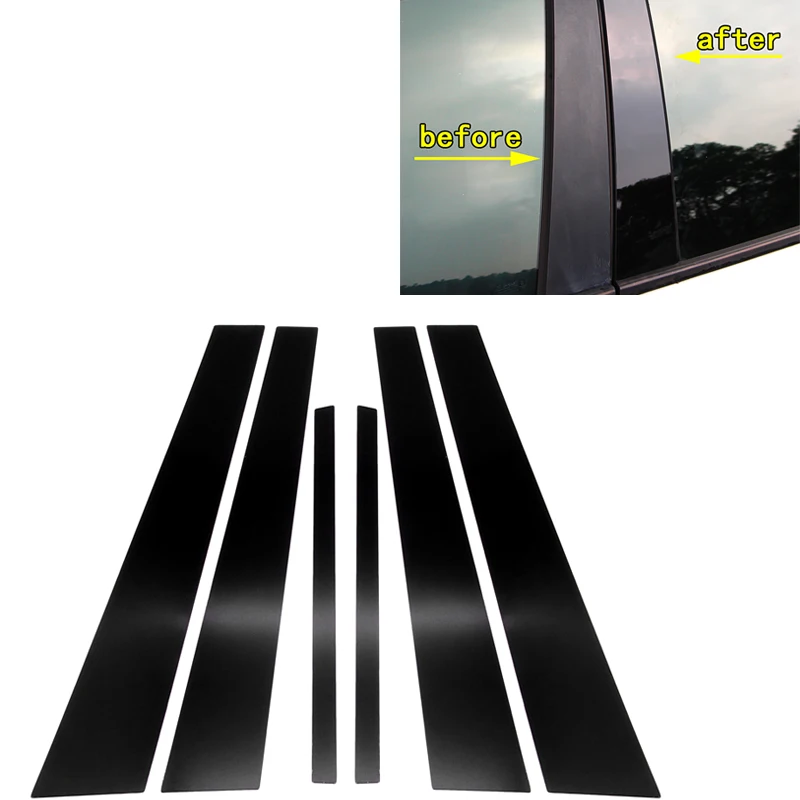 

Car Mirror Window Column Strip Mirror Window Pillar Post Anti Scratch Sticker Tirm Accessories For Honda Jazz New City 2008-2020