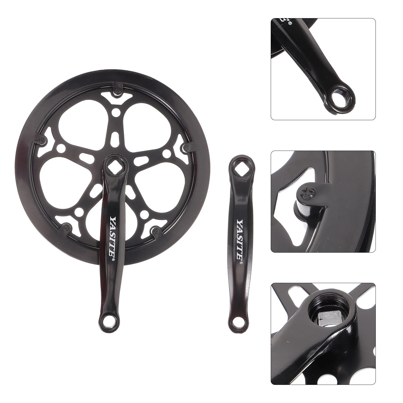 

Crankset Electric Bike Accessories Aluminum Alloy Sprocket with Hand Iron for Single Speeds Mountain