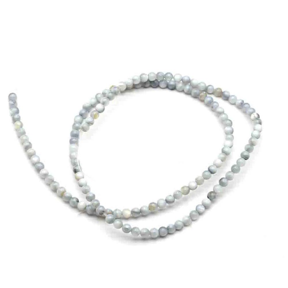 Natural Shell Beads - 3mm Small Round Dyed Loose Spacer Beads for DIY Jewelry Accessories