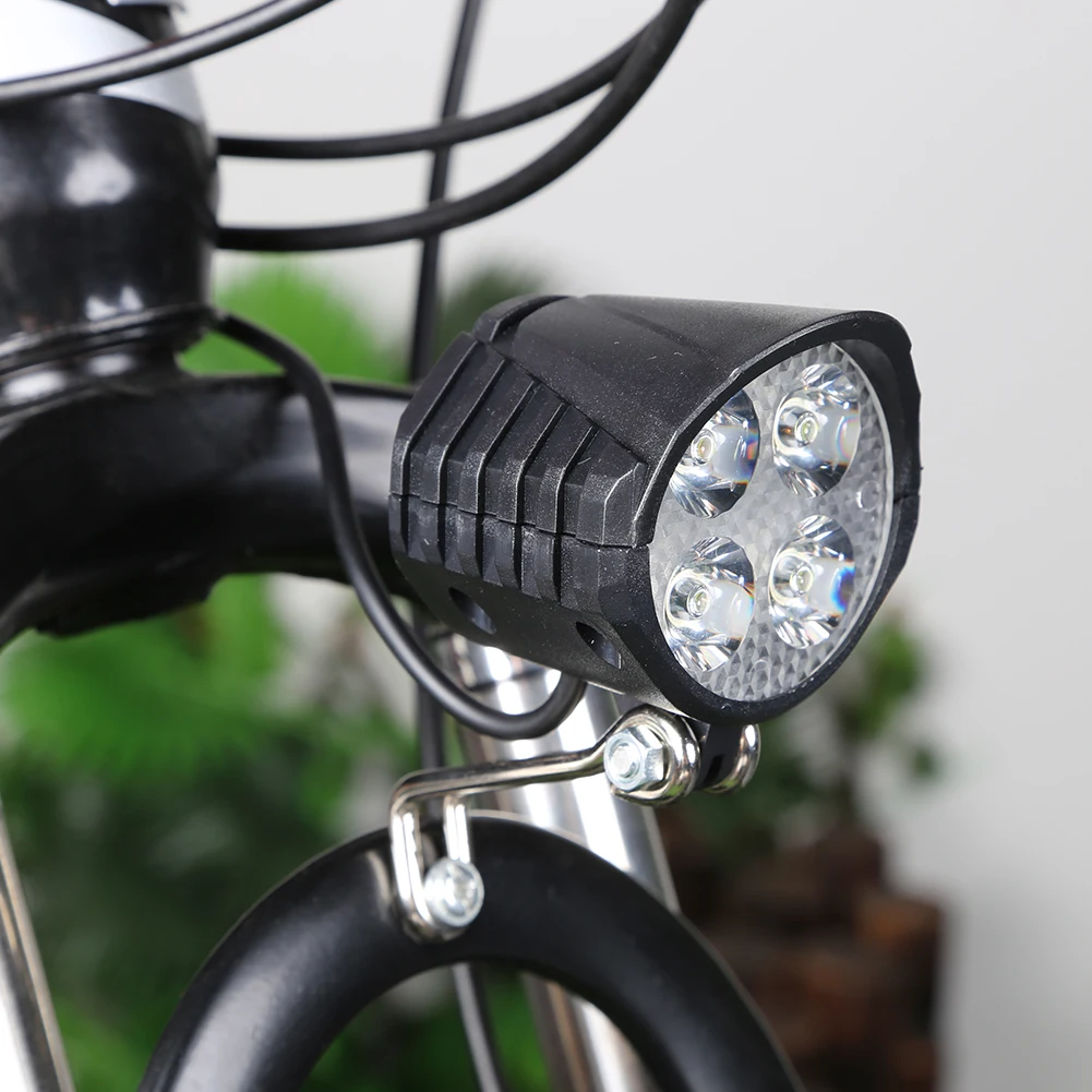 48V Elektroroller LED-Frontlicht Scheinwerfer mit hoher Helligkeit und Hupe, energiesparend, einfache Installation, Fahrradzubehör – Detail 6
