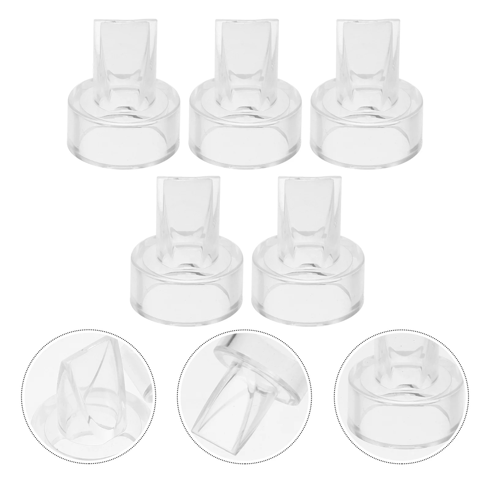 

5 Pcs Valve Women Breast Pump Parts Accessories Anti Backflow Valves Manual Silica Gel Silicone Miss Electric