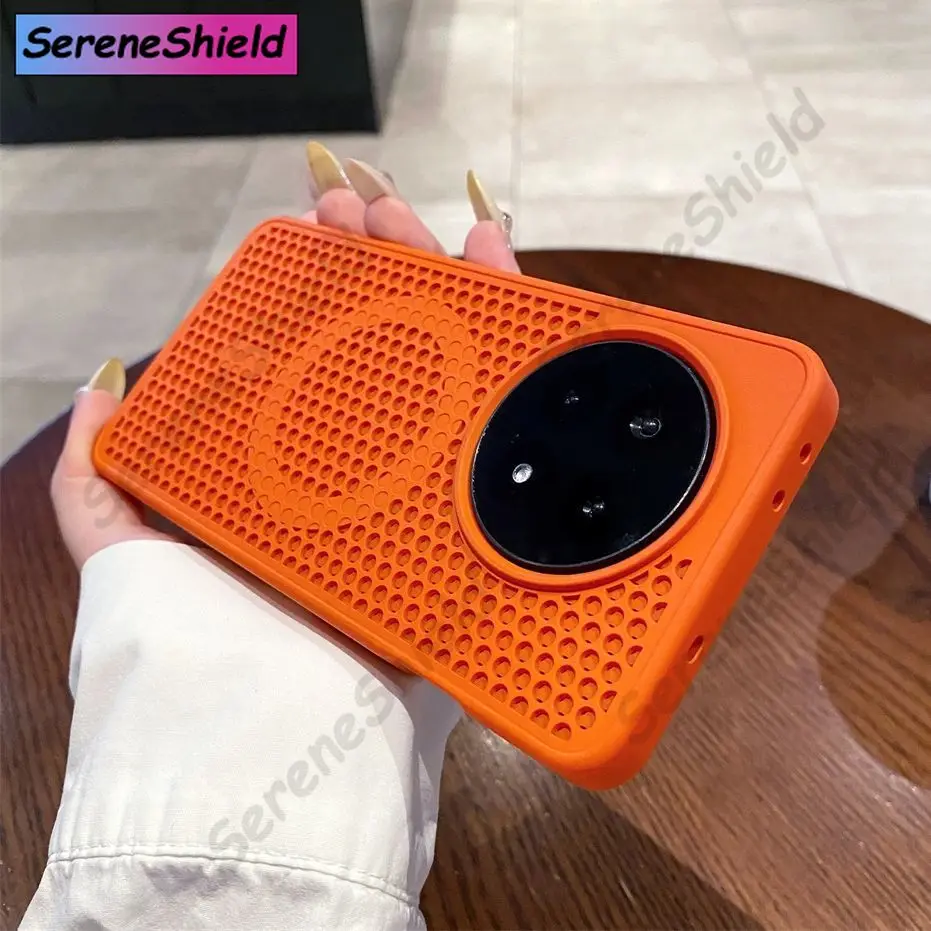 Honeycomb Heat Dissipation Breathable Magnetic Back Cover
