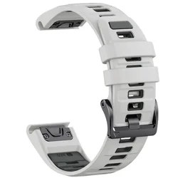 QuickFit Dual - Color Silicone Band - Sleek and Versatile - 22mm - instinct (Misty gray ink gray)