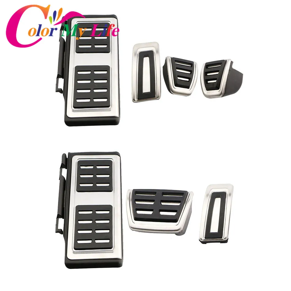 Car Styling Gas Pedal Brake Pedals Rest Foot Pedal Cover for Volkswagen VW Tiguan MK2 for Skoda Octavia A7 -