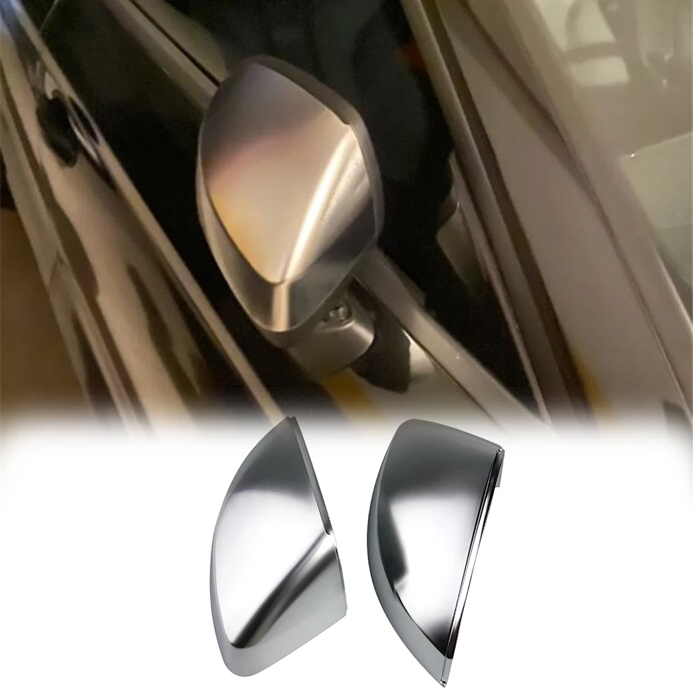 

2pcs Car Rearview Mirror Cover Protector Case Caps Electroplated Silver For Audi A3 8V 2013 2014 2015 2016 2017 2018 Accessories