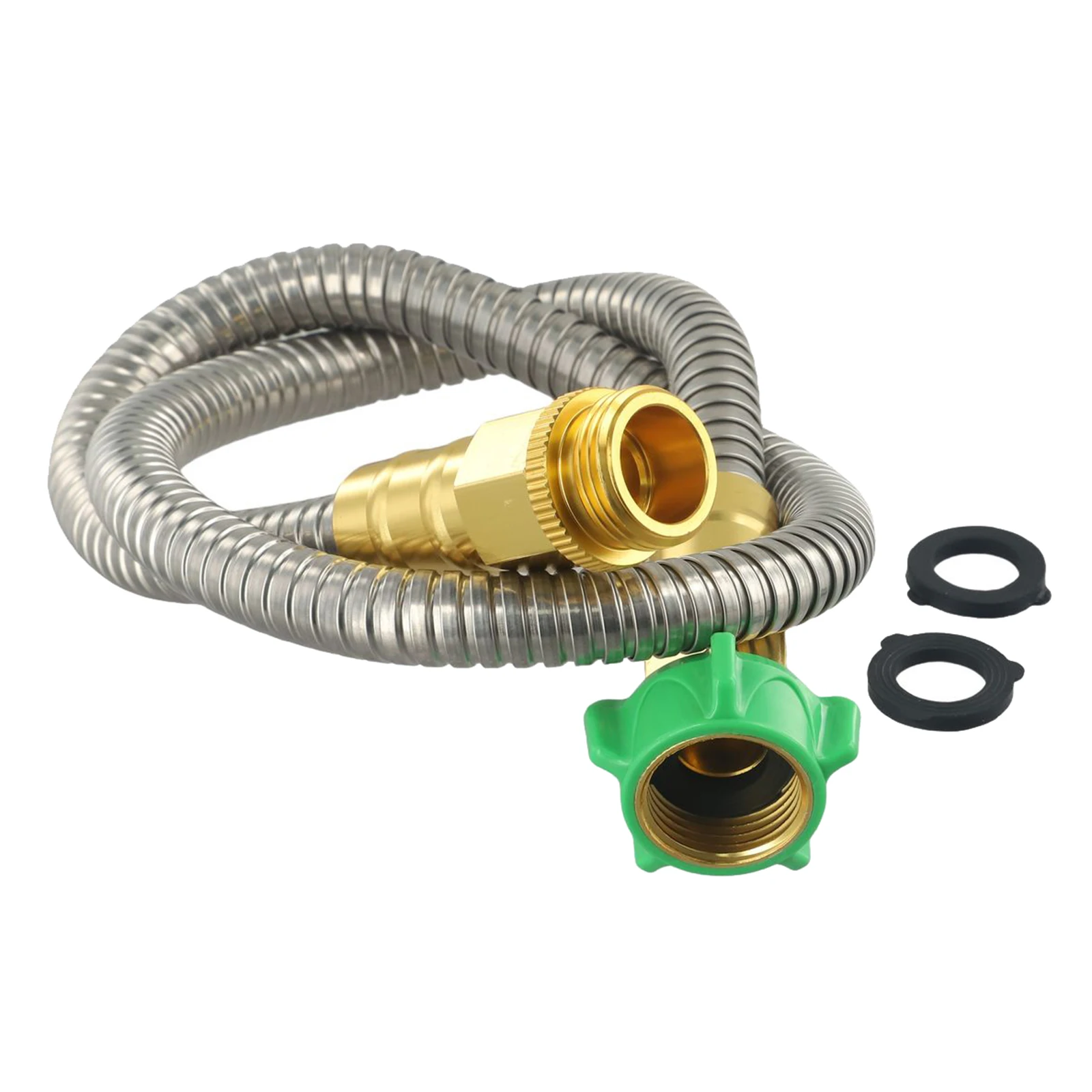 

Stainless Steel Water Garden Hose, Short and Compact Design, for Small Outdoor Spaces, Easy to Store and Transport