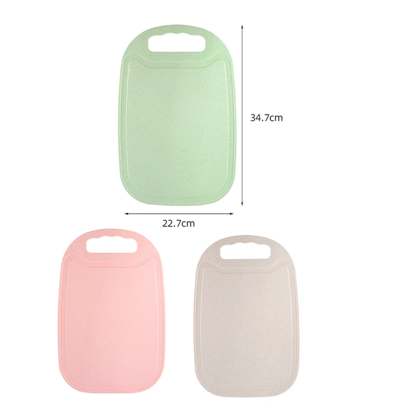 Description Picture 2 of itemNonslip Plastic Cutting Board Food Fruit Chopping Block Mat Kitchen Cook Supply Kitchen Cutting Boards Washable Chopping Board