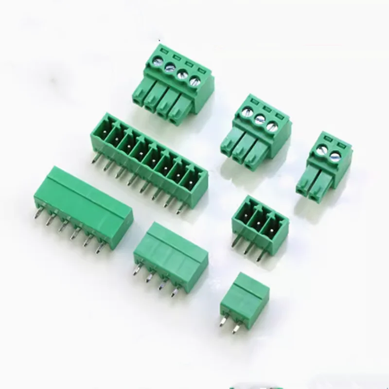 5pairs 15EDG 3,5mm PCB Schraube Terminal Block 2-12Pin Stecker Buchse Pin Header Draht Stecker