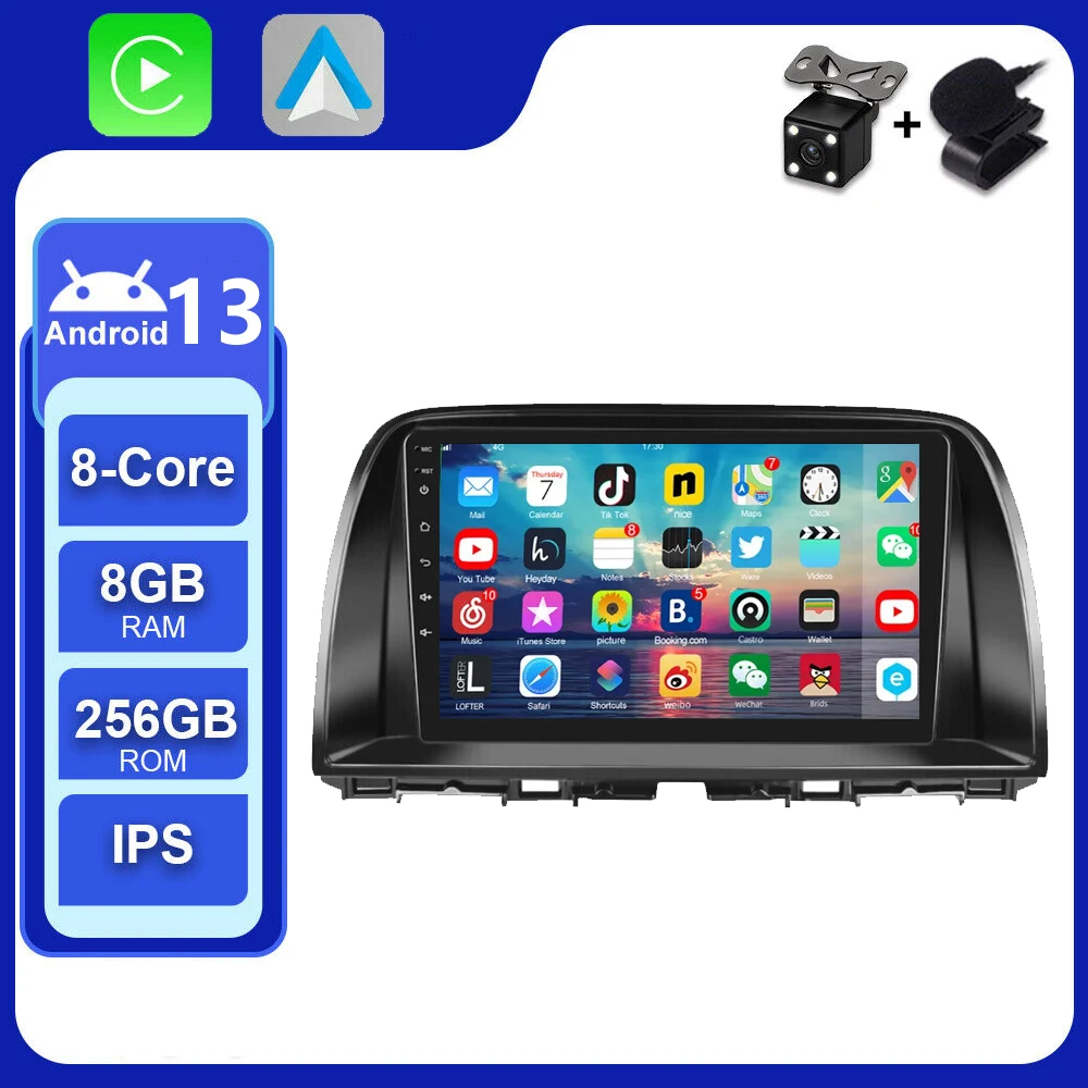 

Автомобильная Мультимедийная система, стерео-система на Android 13, с dvd, для Mazda CX5 CX-5 CX 5, 2012-2015, типоразмер 2 din