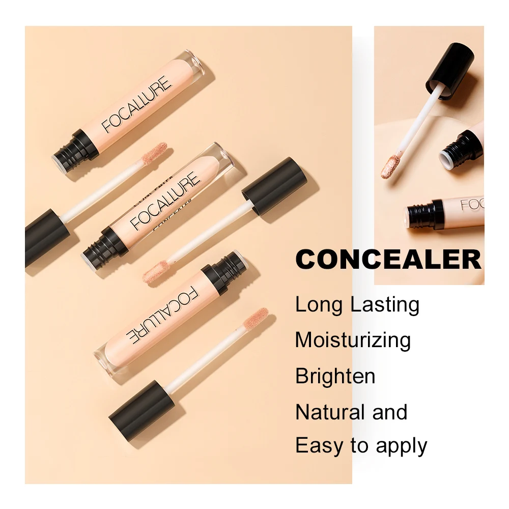 Face Concealer Palette Color Concealer Concealer Cream Foundation Concealer Face Concealer Face Foundation Face Concealer Pen FOCALLURE 7 Colors Face Concealer Waterproof Full Coverage Long-lasting Moisturizing Smooth Liquid Foundation Makeup Cosmetics