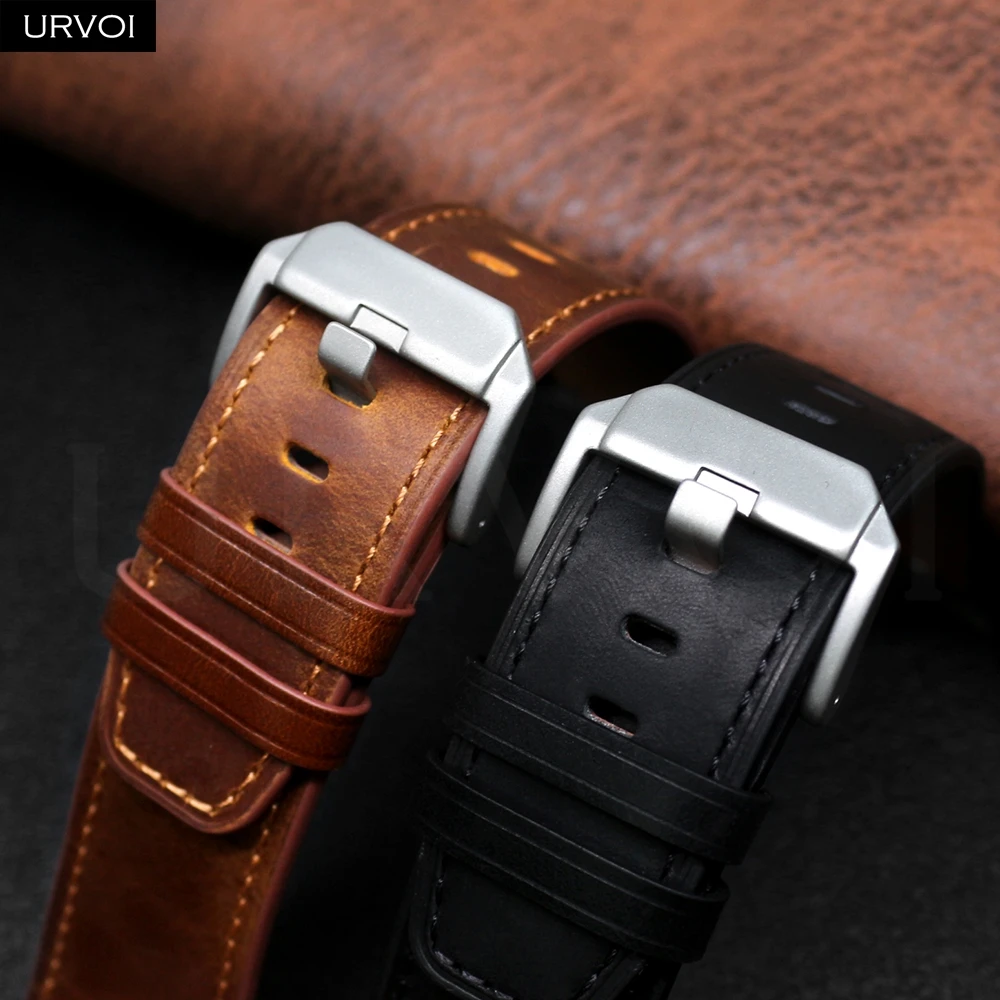 รูปสินค้า สายนาฬิกาหนังวินเทจ สำหรับ Apple Watch หลายรุ่น