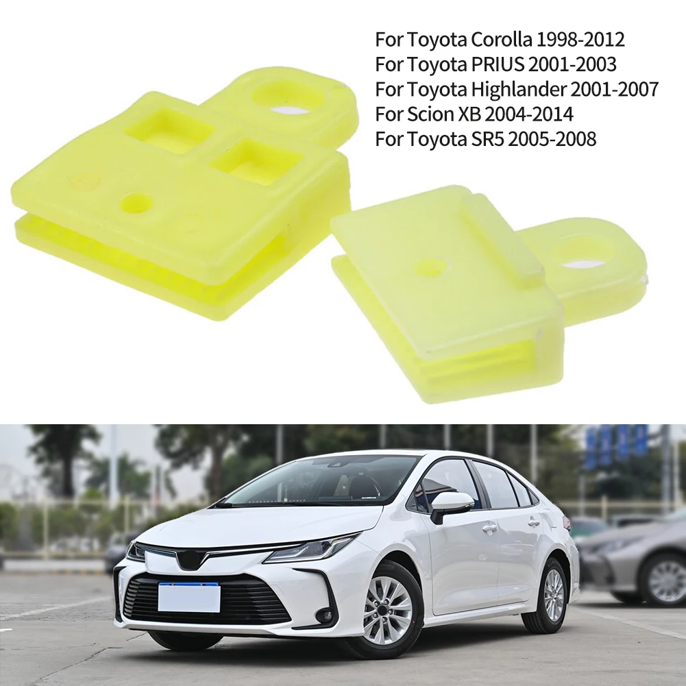 

1Set Car Door Glass Channel Clips Power&Manual Sash Clip Suitable For Toyota For Corolla For Highlander Accessories Yellow