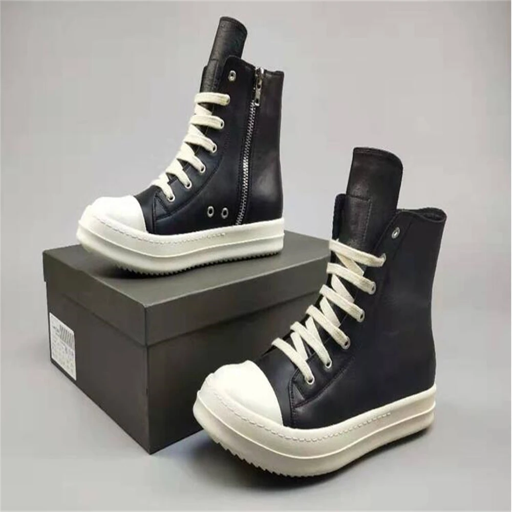 

Leather Casual Sneaker Rick Men Shoes Solid Owens Men's Casual Shoes Men's Shoes Women's Sneakers