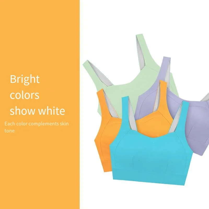 One Piece High-strength Sports Top, Shockproof Running, Large Chest Sports, Fitness Vest, Yoga Bra Sports Bra Seamless Bra