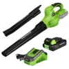 WORKPRO 20V Cordless Electric Air Blower Leaf Snow Blower Dust Collector Sweeper  Adjustable Speeds Garden Power Tools 1