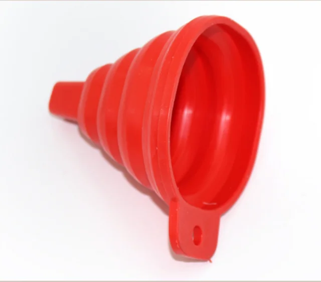 실리콘 사각 깔때기 개폐식 오일 누출 가정용 와인 깔때기