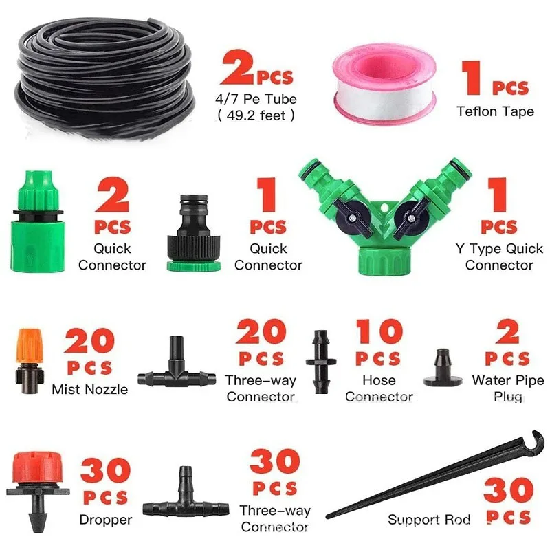 

Drip Irrigation Plant Watering Device Potted Automatic Watering System Garden Irrigation Equipment Outdoor Drop Watering Kit