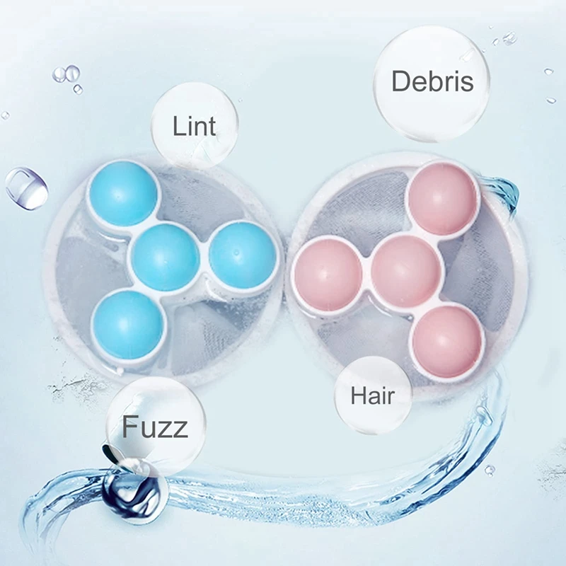 Reusable Hair Filter Cleaner For Laundry Mesh Lint Filter For Washing Machine Lint Catcher Pet Household 3PCS