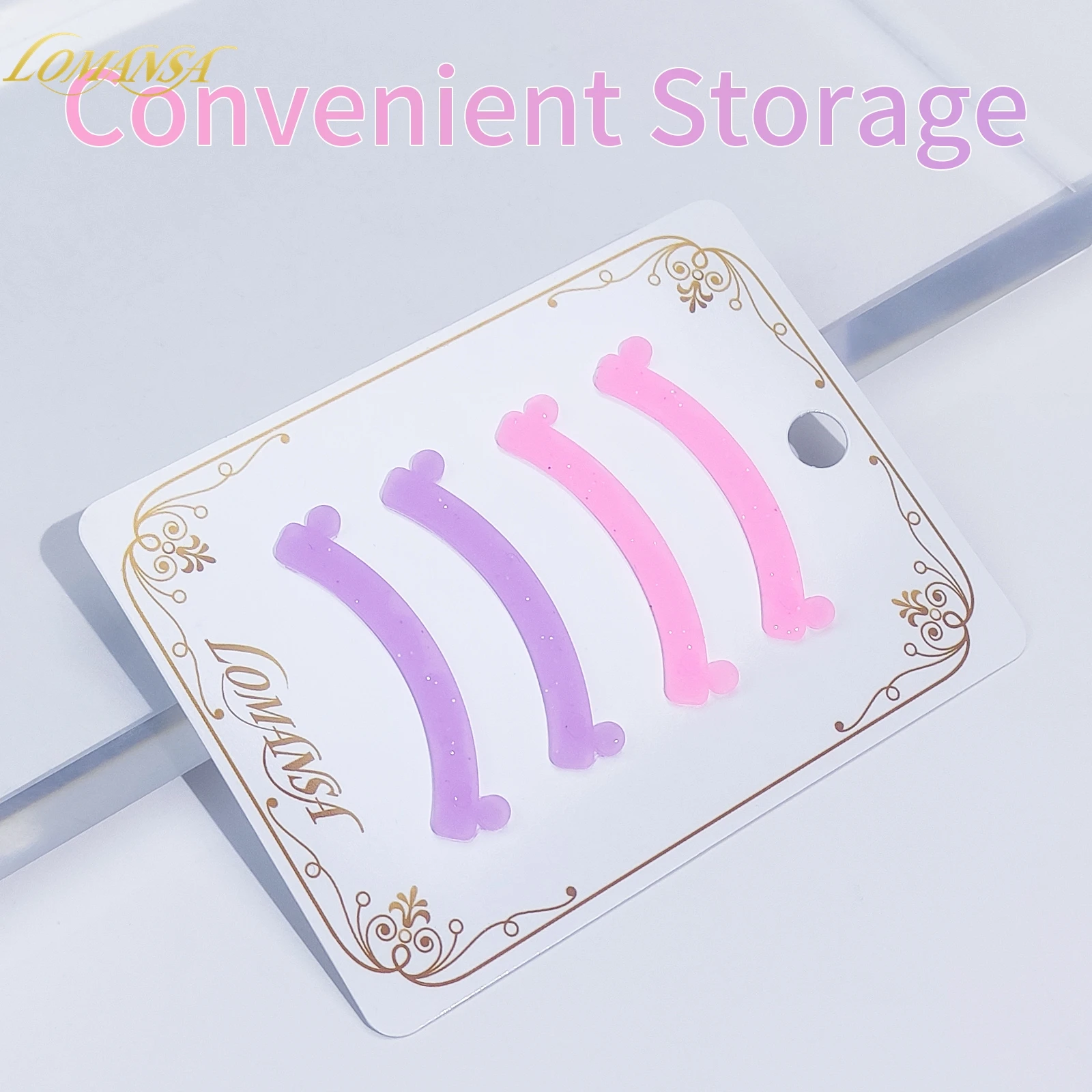 2 Pair Silicone Eyelash Rods Eyelash Lifting Makeup Tool