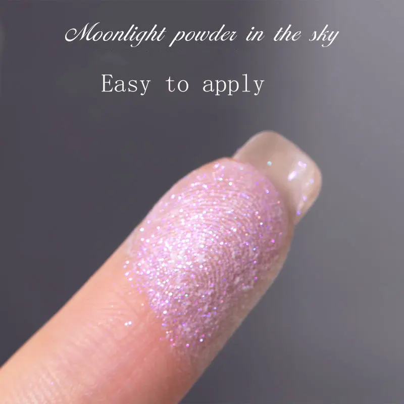 Moonlight Pearl Mirror Nails Powder Silver Fine Glitters Metallic Effect Pigment Gel Polish Chrome Holographic Nail Powder 1Box nail powder nail pigment nail glitter nail decoration nail decorations