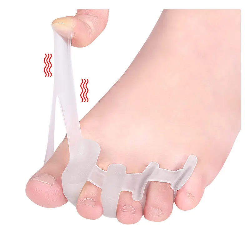 Toe Protector Silicone Gel Thumb Corrector Bunion Foot Toe Hallux Valgus Protector Separator Finger Straightener Adjuster Foot Care