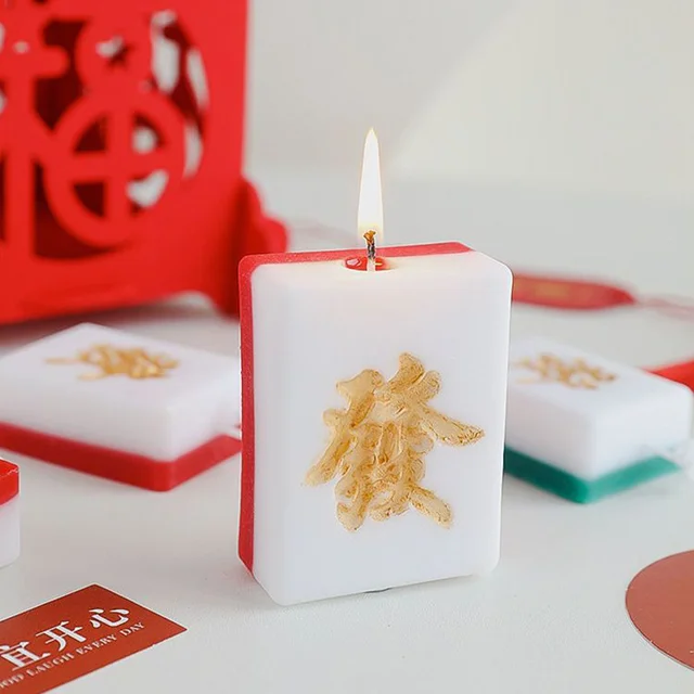 Mahjongi Vagyon Aromaterápia Gyertya Diy Kreatív Születésnapi Ajándék Kézi Ajándékkal Nappali Dekoráció