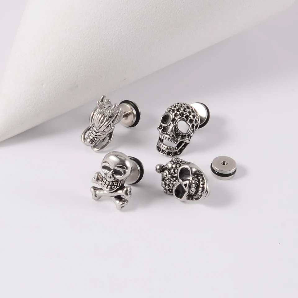 Daesar Anello In Acciaio Inossidabile Uoo Scheletro Teschio Gothic - Foto 10