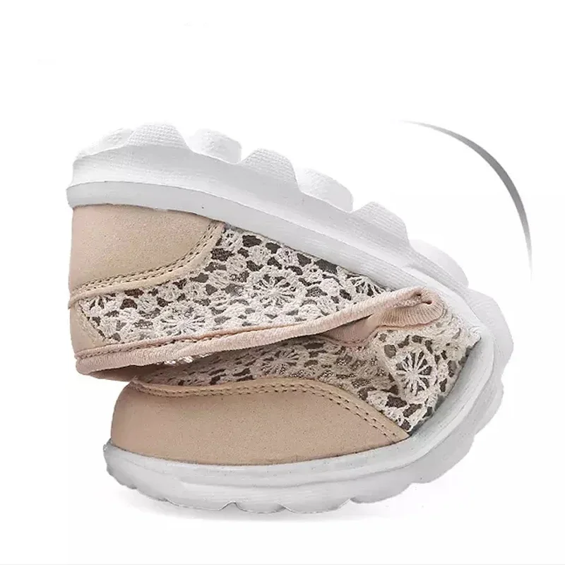 Women shoes Women sneakers Women flats Casual shoes Flat shoes women hollow lace summer slip on loafers breathable shallow boat shoes ladies casual fashion black sneakers flats