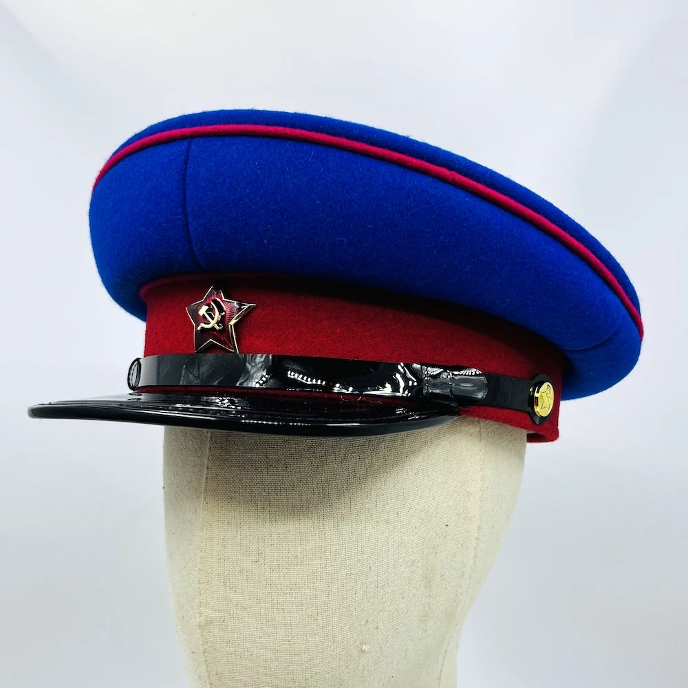 Soviet Union Hat Political Commissar Cap Blue Artillery NKVD