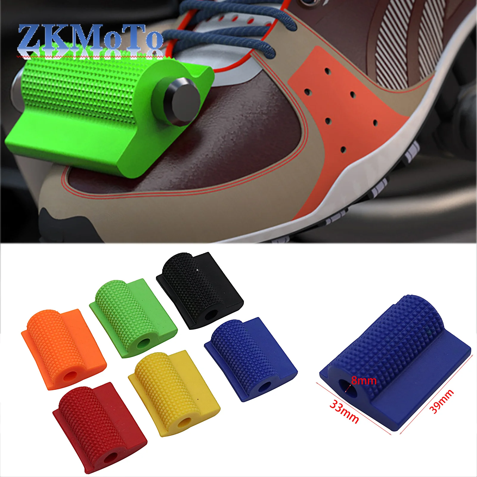 

1pcs Motorcycle Shift Gear Lever Pedal Rubber Cover Shoe Protector Foot Peg Toe Gel for Honda Kawasaki Yamaha KTM accessories