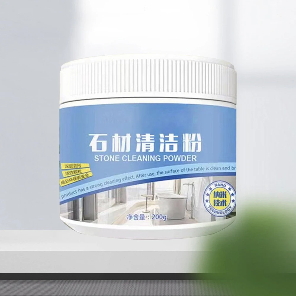 Granite Stone Stain Remover Purified Hot White Powder Safe Cleaning Agent 7x6x6cm 200g Cleaning Powder Supply Powerful