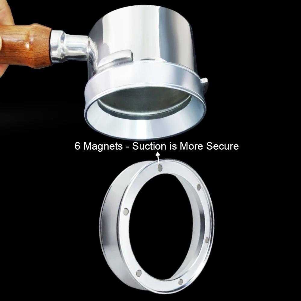 2Pcs/Set 51/53/58mm Espresso Tamper with Coffee Dosing Ring Dosing Funnels espresso tamper coffee dosing ring espresso tools coffee tools