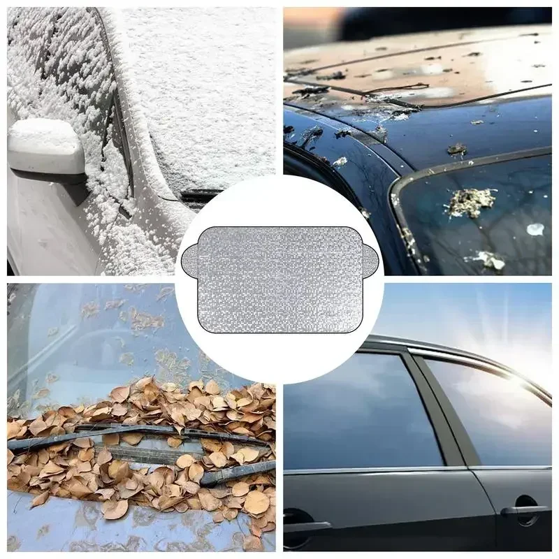 1Pc Brand New Car Windshield Snow Anti-UV Shield for Winter Car Cover Front Window Anti Ice Frost Outdoor Car Protection Cover