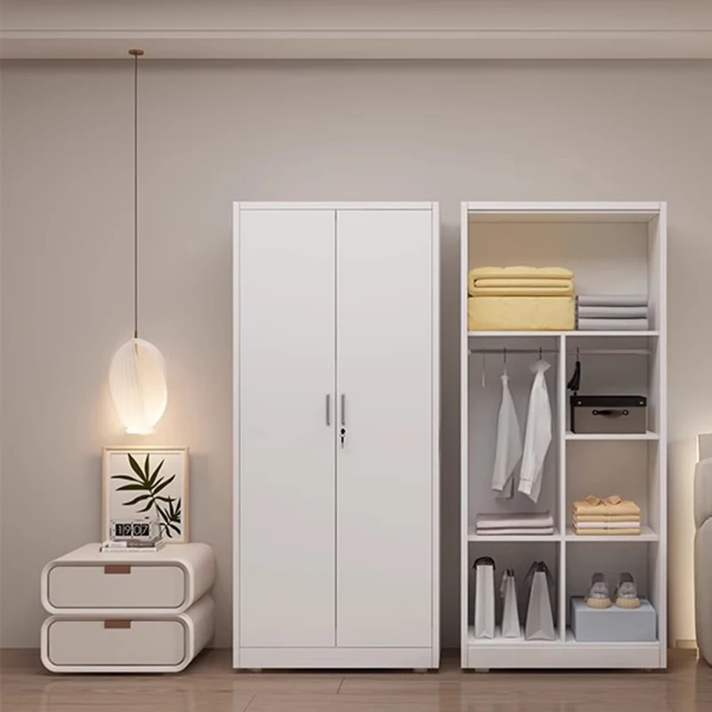 

Space Saving Wardrobe Bedroom Cafe Bar Salon Corner Closet Luxury Combination Storage Drying Rack Closet Roperos White Furniture