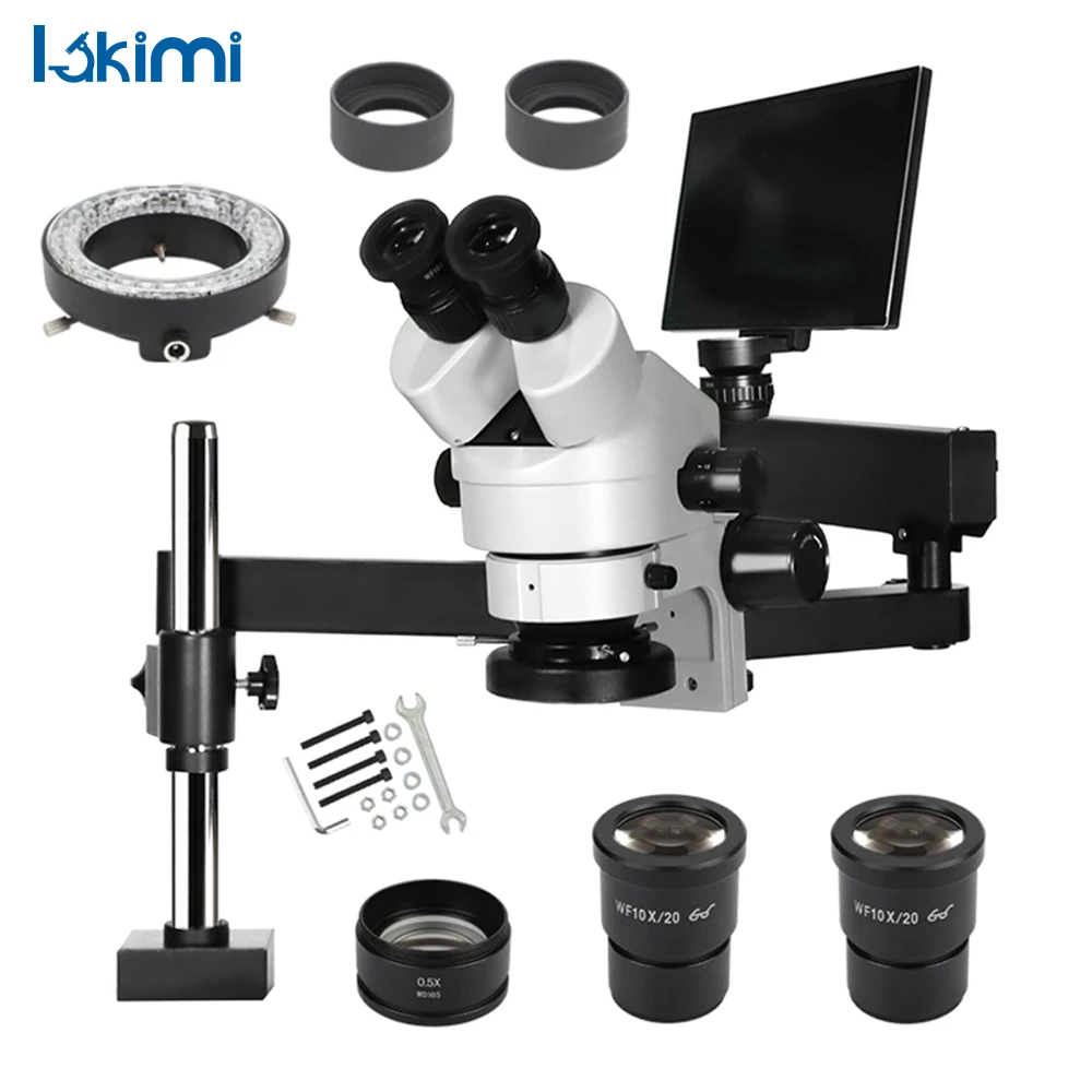 전문 납땜 스테레오 주얼리 카메라, 전자 수리, 디지털 비디오 용접, HDMI, USB, 골드 스미스, 삼안 현미경, 4K