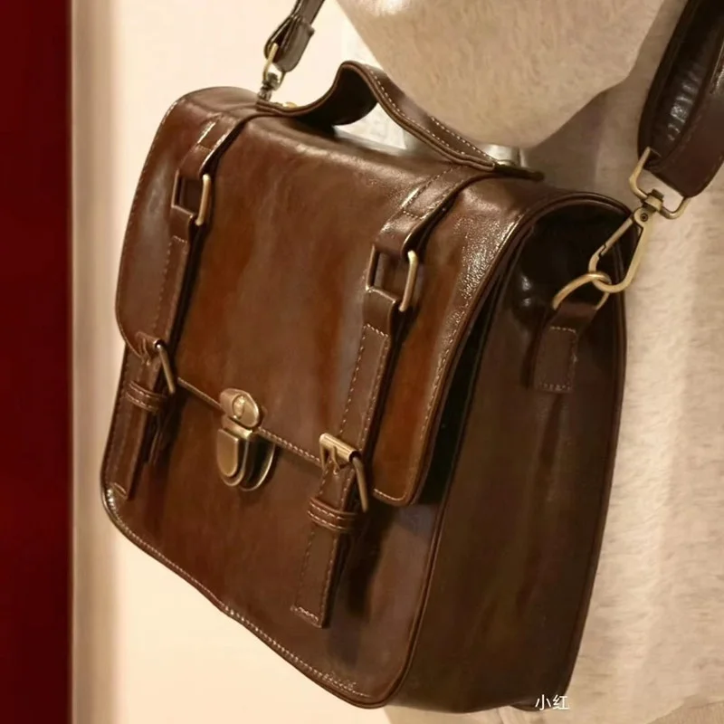 

Винтажная сумка-мессенджер Jk униформа в стиле ретро, модная офисная школьная сумка для учеников Старшей школы, Дамский портфель через плечо