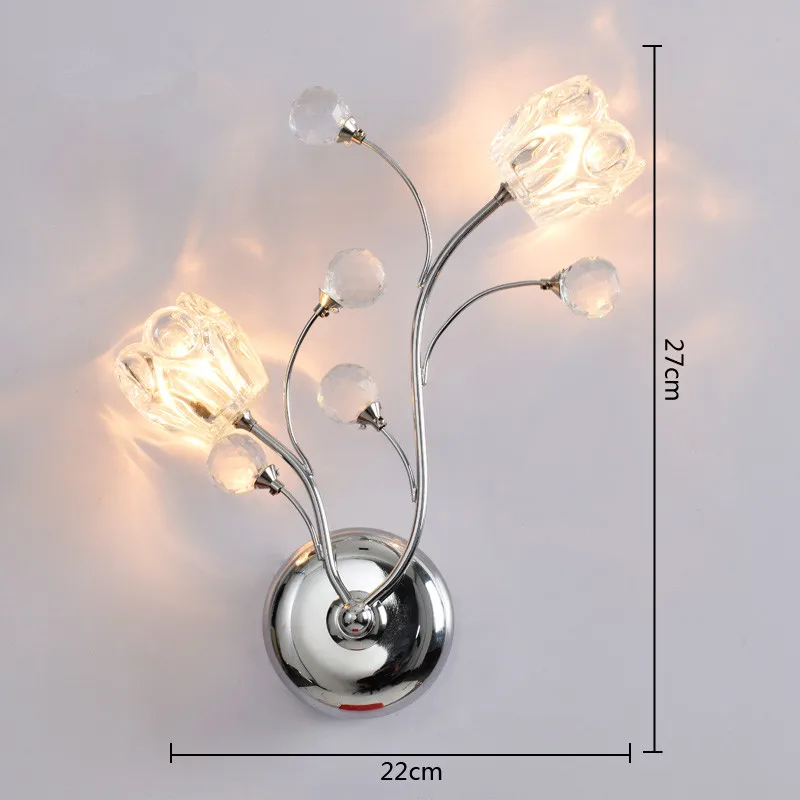 

LED Aisle corridor hallway lights Creativity Modern minimalist bedroom headboard Living room crystal lamp