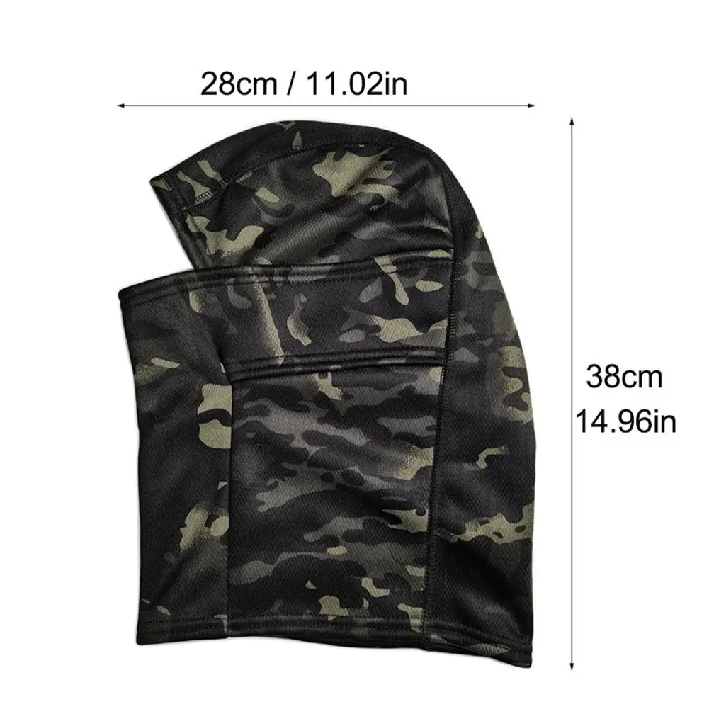 Winter Fleece Warm Camouflage Balaclava Outdoor Cold-proof Ski Cycling Full Face Mask Motorcycle Mask Helmet Lining, full face mask