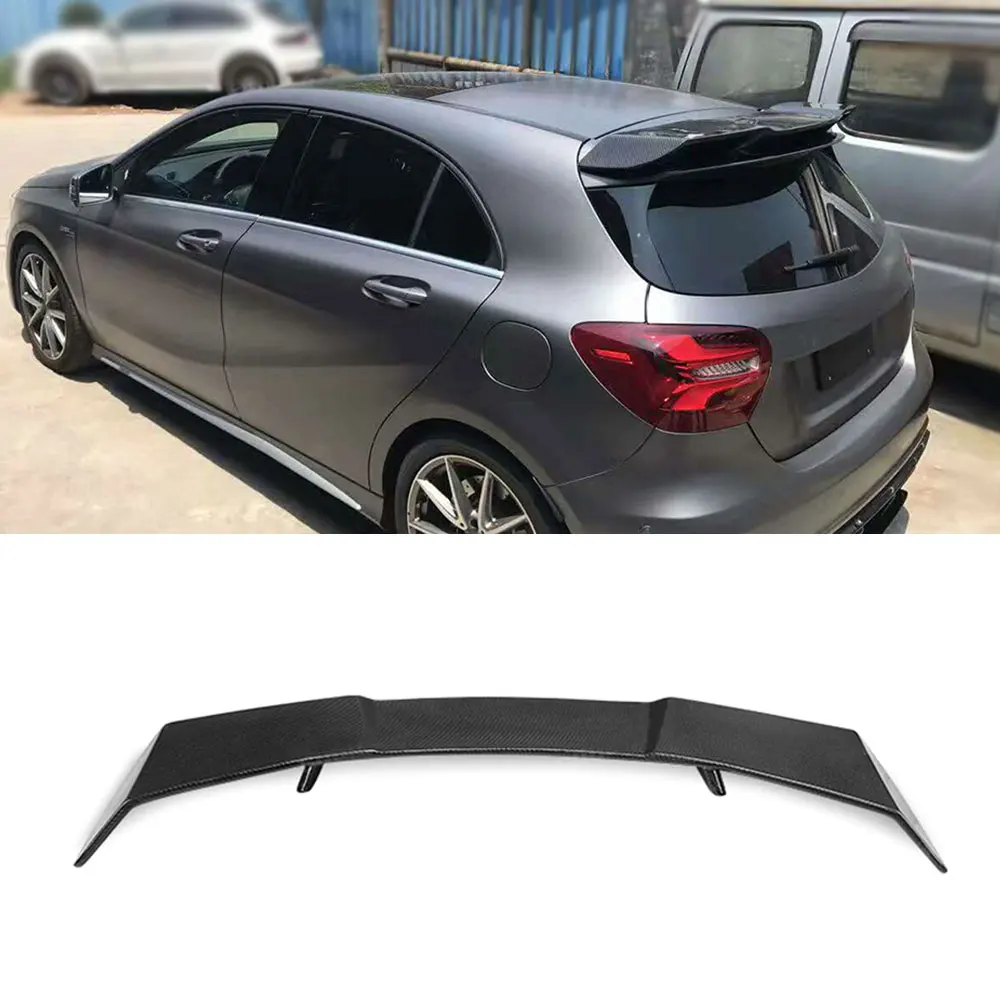 

For A Class Carbon Fiber Rear Roof Spoiler Wings for Mercedes Benz W176 A Class A200 A260 A45 AMG 2014 - 2018 Car Styling FRP